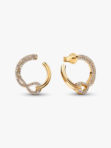 Pandora Infinite Lab-grown Diamond Pavé Open Circle Stud Earrings - Image 2