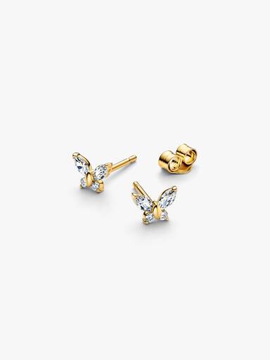 Butterfly Stud Earrings - Image 3