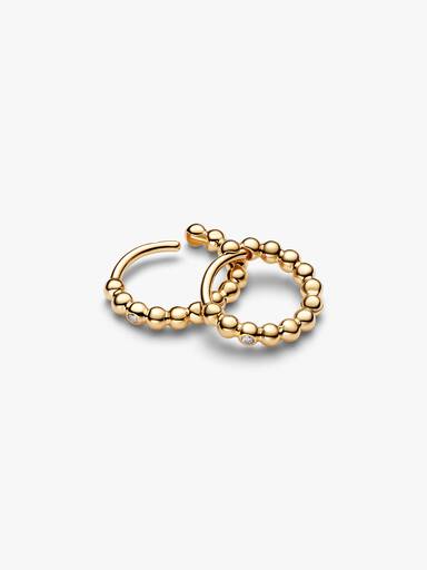 Beaded Huggie Earrings - Image 3