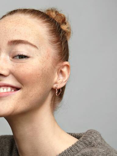 Asymmetrical Heart Hoop Earrings - Image 3
