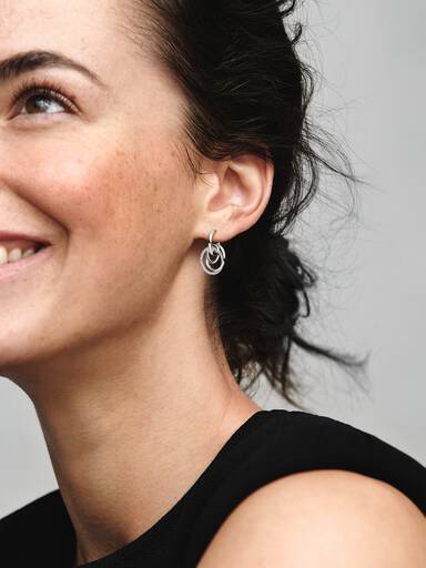 Family Always Encircled Hoop Earrings - Image 3