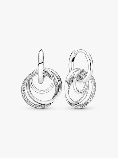 Family Always Encircled Hoop Earrings - Image 2