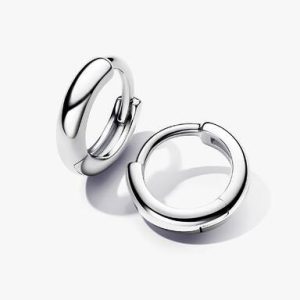 Round Huggie Hoop Earrings