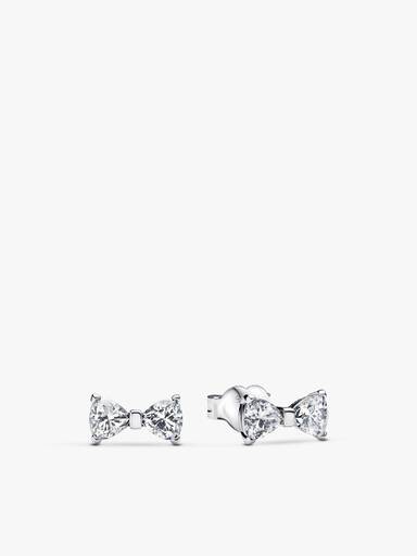 Sparkling Bow Stud Earring Set - Image 3