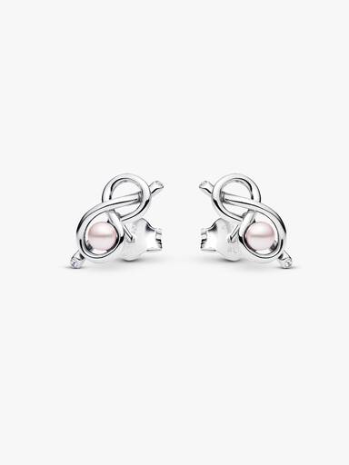 Infinity Knot Stud Earrings - Image 2