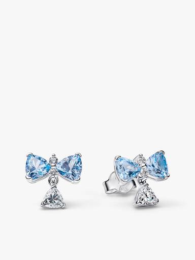 Bridgerton Blue Bow Necklace & Earring Set - Image 2