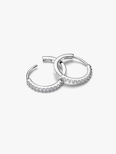 Sparkling Mini Hoop Earrings - Image 4