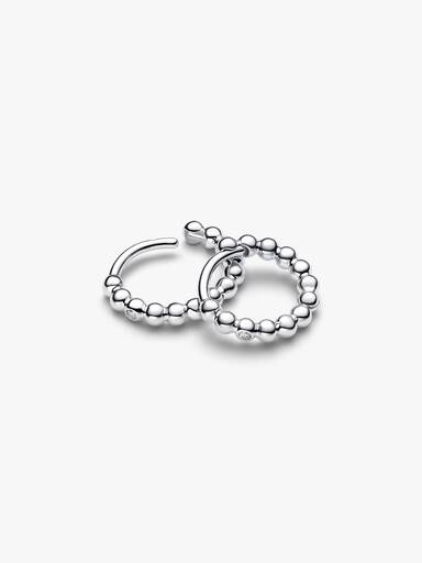 Beaded Huggie Earrings - Image 3