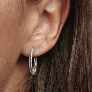 Pandora Moments Charm Hoop Earrings