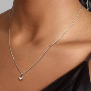 Pandora Infinite 14k White Gold Lab-grown Diamond Pendant Necklace