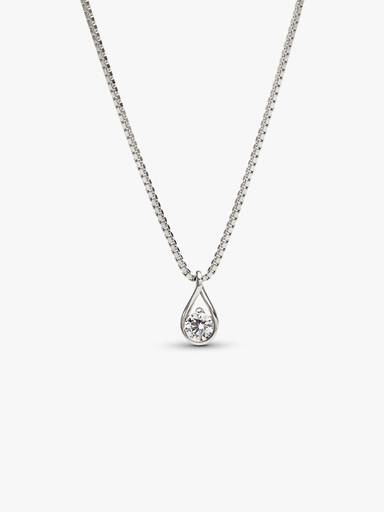 Pandora Infinite 14k White Gold Lab-grown Diamond Pendant Necklace - Image 2