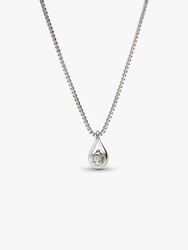 Pandora Infinite 14k White Gold Lab-grown Diamond Pendant Necklace - Image 3
