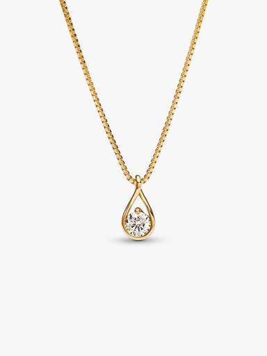 Pandora Infinite 14k Gold Lab-grown Diamond Pendant Necklace - Image 2