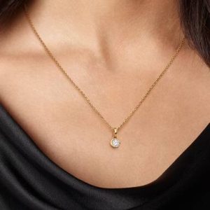 Pandora Talisman 14k Gold Lab-grown Diamond Moon Pendant
