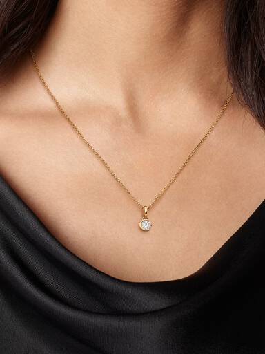 Pandora Talisman 14k Gold Lab-grown Diamond Moon Pendant