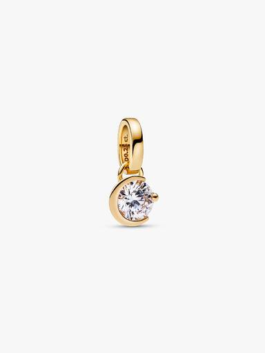 Pandora Talisman 14k Gold Lab-grown Diamond Moon Pendant - Image 2