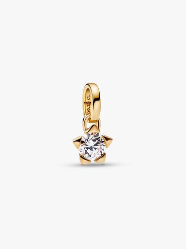 Pandora Talisman Lab-grown Diamond Star Pendant Necklace 0.25 carat tw 14k Gold - Image 2