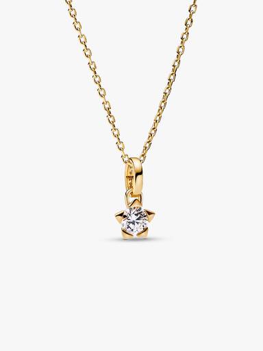 Pandora Talisman 14k Gold Lab-grown Diamond Star Pendant - Image 6