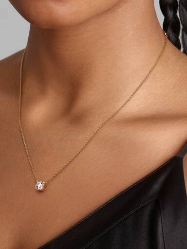 Pandora Era 14k Gold Lab-grown Diamond Pendant Necklace