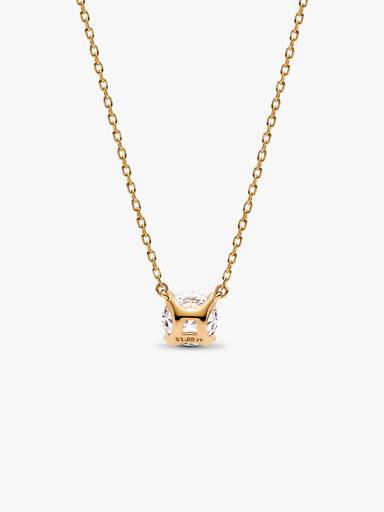 Pandora Era 14k Gold Lab-grown Diamond Pendant Necklace - Image 3