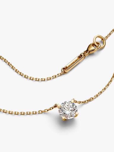 Pandora Era 14k Gold Lab-grown Diamond Pendant Necklace - Image 4