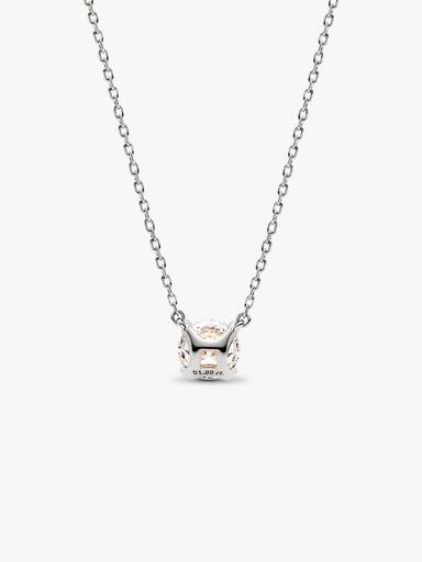 Pandora Era 14k White Gold Lab-grown Diamond Pendant Necklace - Image 3