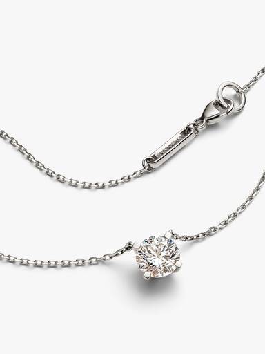 Pandora Era 14k White Gold Lab-grown Diamond Pendant Necklace - Image 4