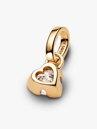 Pandora Talisman 14k Gold Lab-grown Diamond Heart Pendant - Image 4