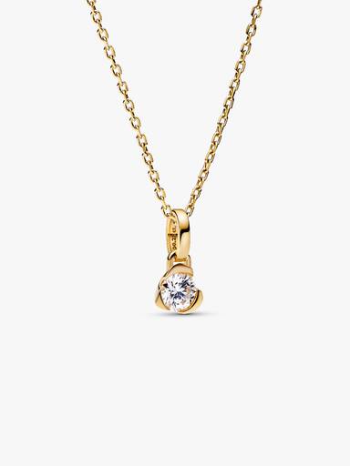 Pandora Talisman 14k Gold Lab-grown Diamond Heart Pendant - Image 7