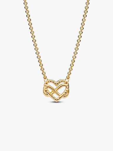 Sparkling Infinity Heart Collier Necklace - Image 3