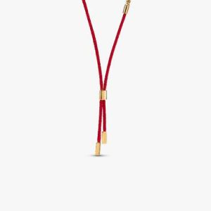 Pandora Talisman Red Recycled Polyester Cord Necklace