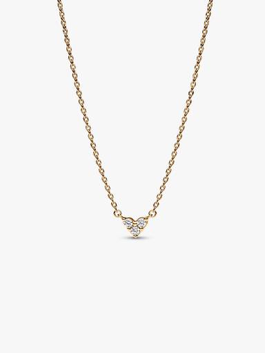 Triple Stone Heart Collier Necklace - Image 2
