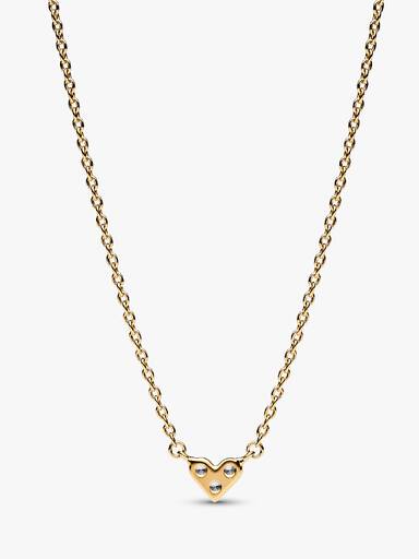 Triple Stone Heart Collier Necklace - Image 4