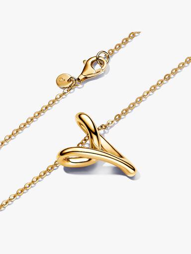 Organically Shaped Heart Pendant Necklace - Image 4