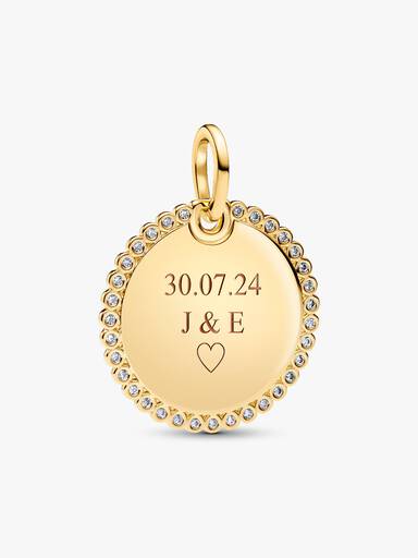 Engravable Round Tag Pendant - Image 3