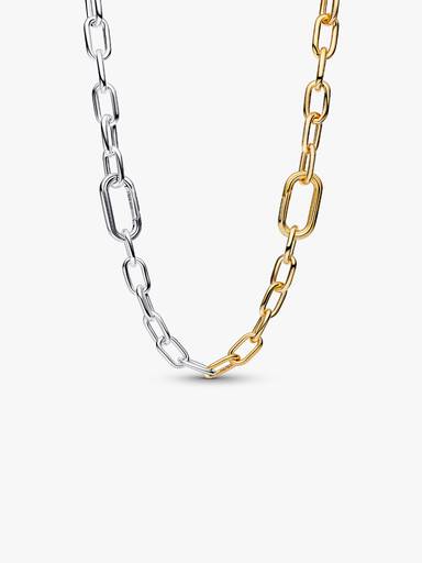 Two-tone Link Chain Necklace - Image 2
