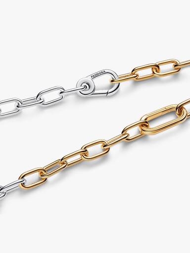 Two-tone Link Chain Necklace - Image 3