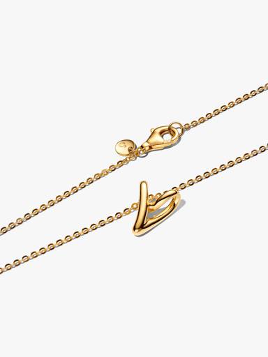 Organically Shaped Heart Small Pendant Necklace - Image 3