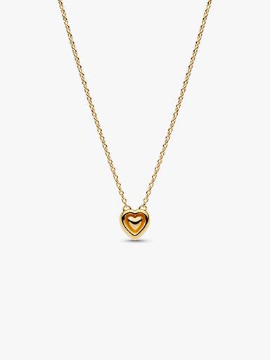 Engravable Heart Halo Collier Necklace - Image 6