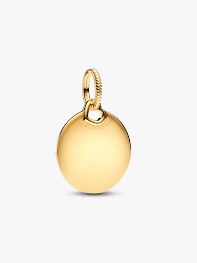 Engravable Round Tag Dangle Charm - Image 2