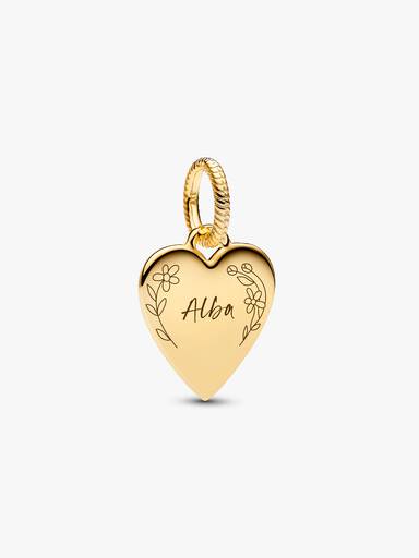 Engravable Heart Tag Pendant - Image 3