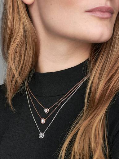 Sparkling Heart Collier Necklace - Image 3
