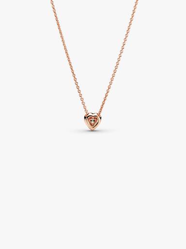 Sparkling Heart Collier Necklace - Image 2