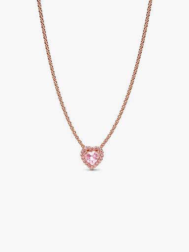 Pink Heart Collier Necklace - Image 2