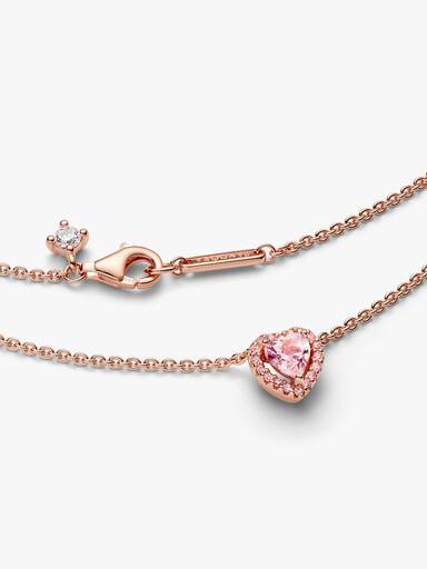 Pink Heart Collier Necklace - Image 5
