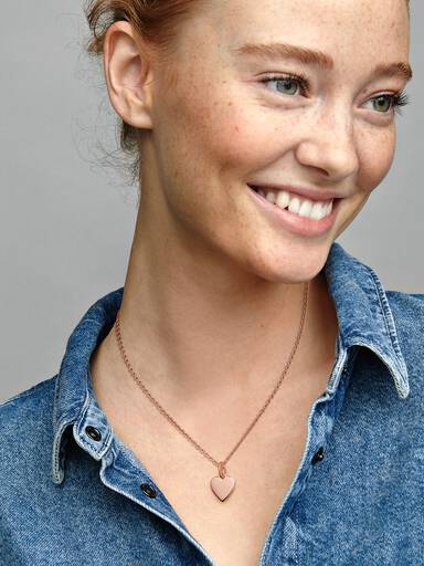 Engravable Heart Tag Pendant - Image 3