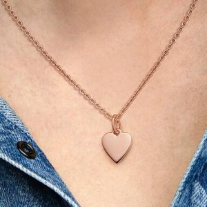 Engravable Heart Tag Pendant