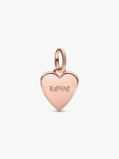 Engravable Heart Tag Pendant - Image 4