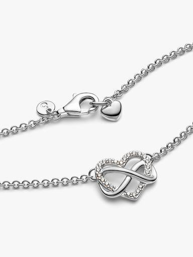 Sparkling Infinity Heart Collier Necklace - Image 4