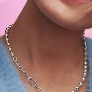 Pandora ME Metal Bead & Link Chain Necklace
